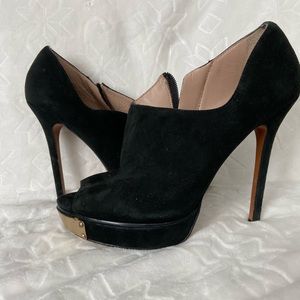 Charles David peep toe booties